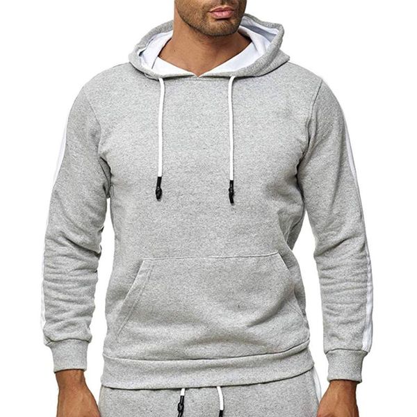 

men's hoodies & sweatshirts fashion gray hoodie men blouse long sleeve casual sweatshirt autumn winter streetwear male tracksuits sudad, Black
