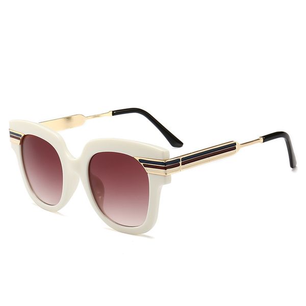 

oversized women sunglasses men's driving glasses contrast square glasses fashionable classic sun glasses shade 90%, White;black