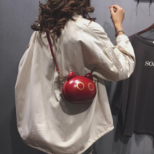 

on the new cute little bag female bag 2020 new ugly cute one shoulder kitten funny son wear cross body web celebrity small
