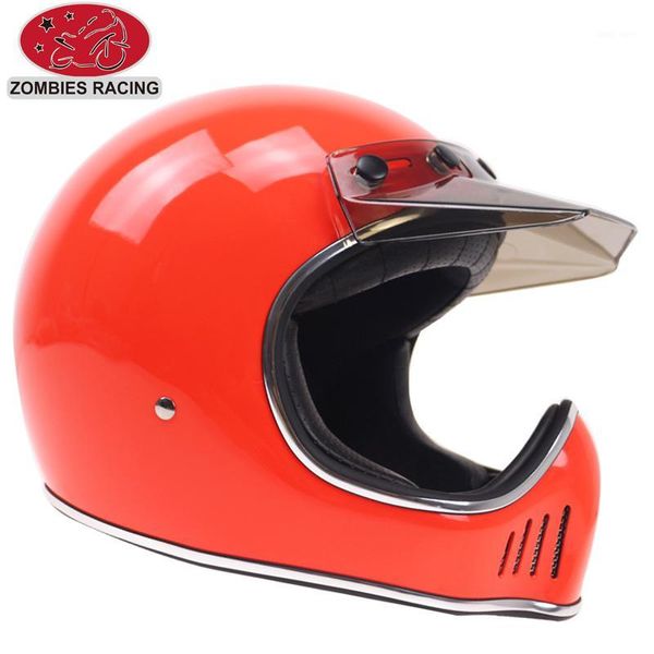 

helmet with detachable visor dot ece approved vintage motorbike helmet concept for retro motor1