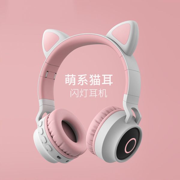 

bt-028c bluetooth cat ear cute led running wirels headset