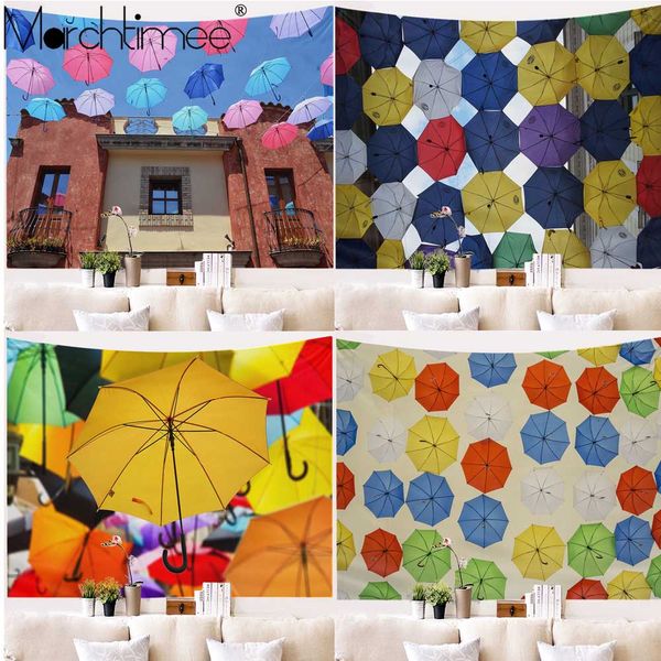 

umbrella printed wall hanging tapestry bedspread beach mat tapiz witchcraft background wall cloth tapestries blanket yoga mat