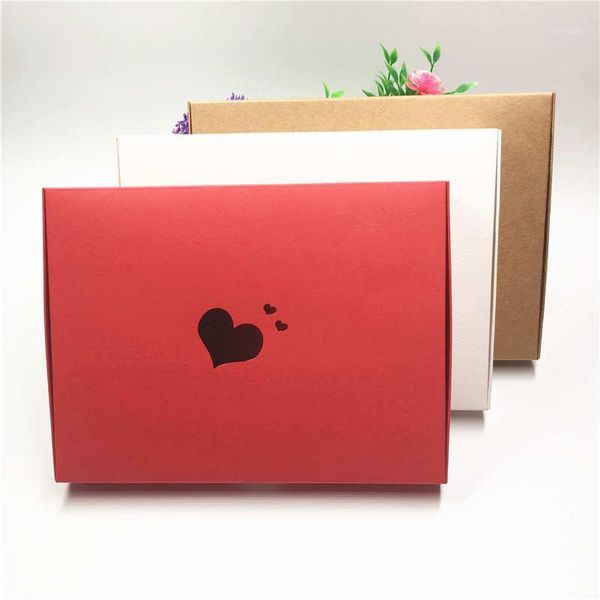 

gift wrap 24pcs/lot stamping heart pattern kraft paper boxes for wedding candy dessert packaging container with stickers1