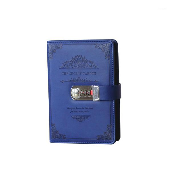 

supplies students journals school office agenda password notebook business vintage hand book retro stationery gifts lock diary1, Purple;pink