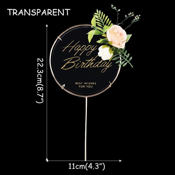 

цветок зеленый лист с днем рождения торт топпер кекс украшения день рождения украшения детские душ свадебные украшения wmtnqd