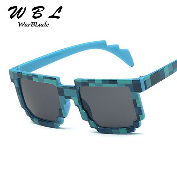

novelty warblade square fashion vintage mosaic sun glasses pixel sunglasses trendy baby sunglass