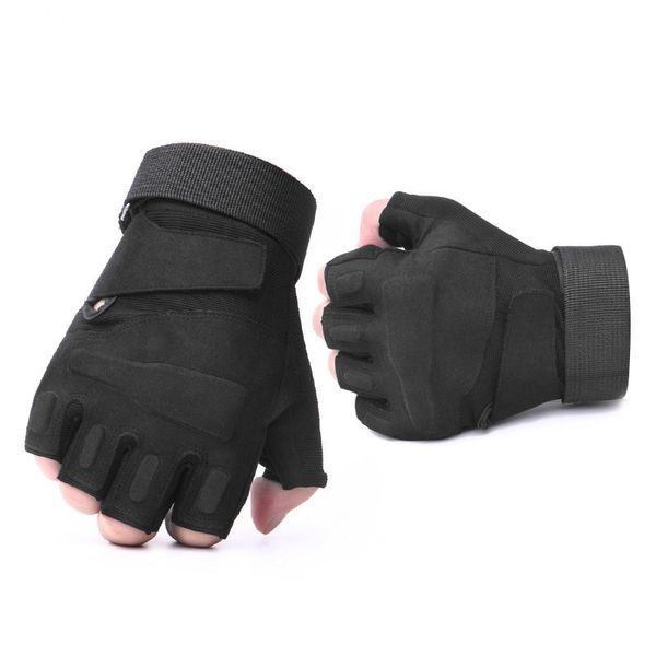 

army tactical fingerless military half finger gloves for men airsoft bicycle shooting antiskid protection rekawiczki taktyczne, Blue;gray
