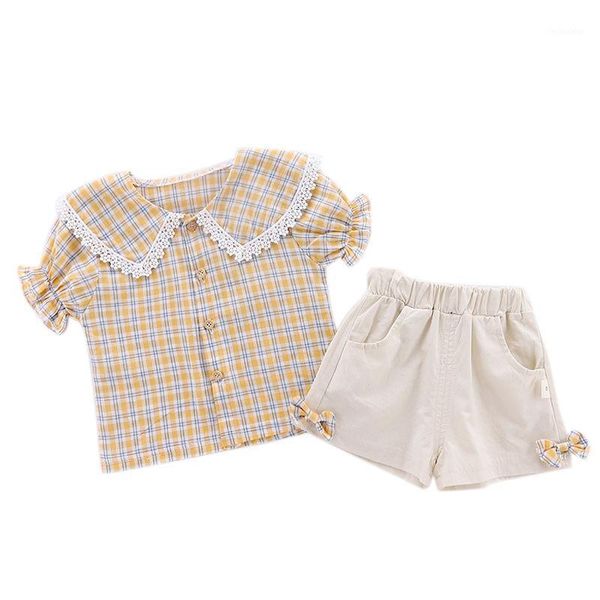 

clothing sets girls fashion children's pleated skirt +love t-shirt 2 pieces suit1, White