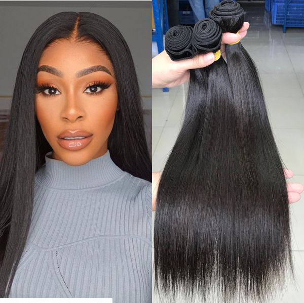 

straught human hair bundle virgin unprocessed human hair extension 1 piece wholesale price ing, Black;brown