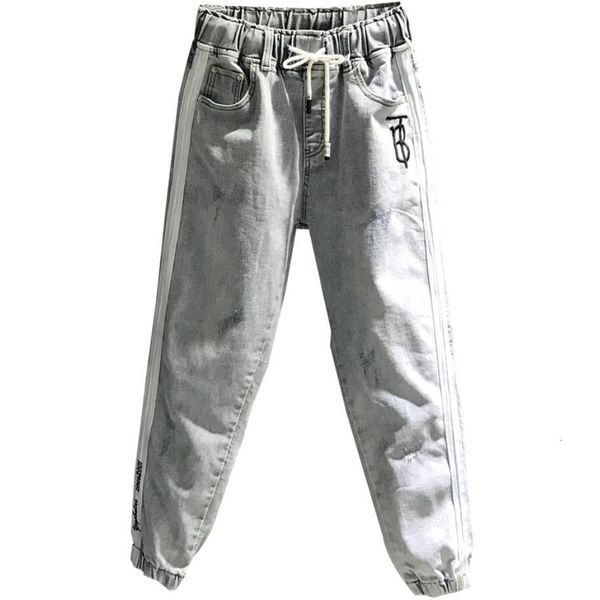 

2021 new autumn elastic fashion waist women's jeans loose ankle harem pants plus size q642 aa9f, Black;white