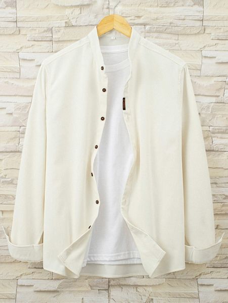 

men corduroy button front shirt without tee i5hw#, White;black
