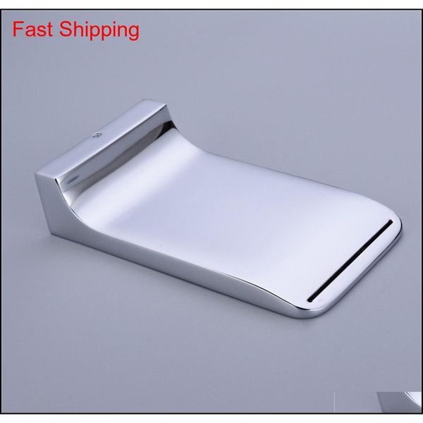 

faucet spout, flat bathroom basin sink water outlet replacement, valve not included, matte black, chr qyluro toys2010