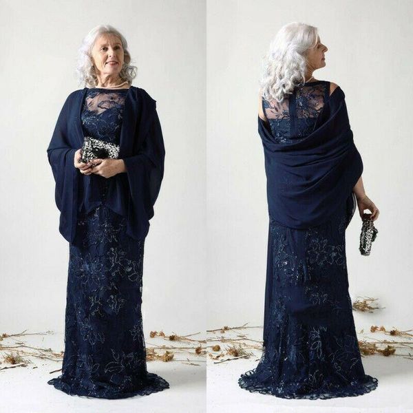 

elegant 2021 mother of the bride dresses with jacket lace beading evening gowns custom made navy blue plus size wedding guest dress, Black;red