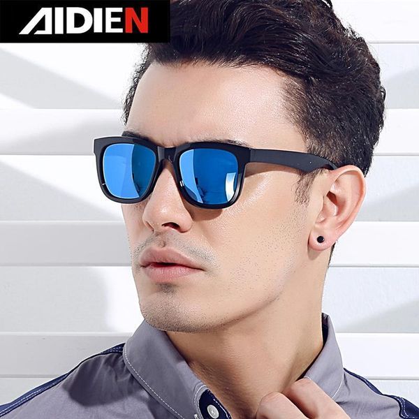 

2020 new style aidien polarized sunglasses vintage retro large square frame fashion driving glasses man women trendsetter uv4001, White;black
