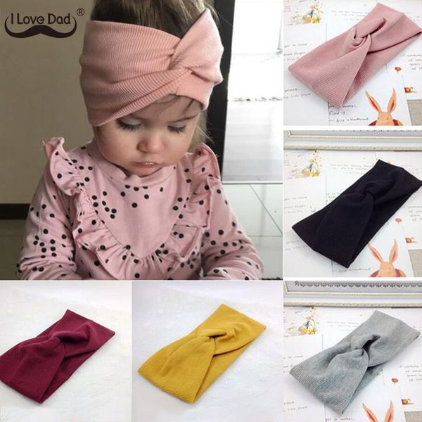 

winter baby hat headband soft elastic cotton baby girl hat solid color kids cap bonnet knit girls hats hairband baby accessories warm hats, Blue;gray