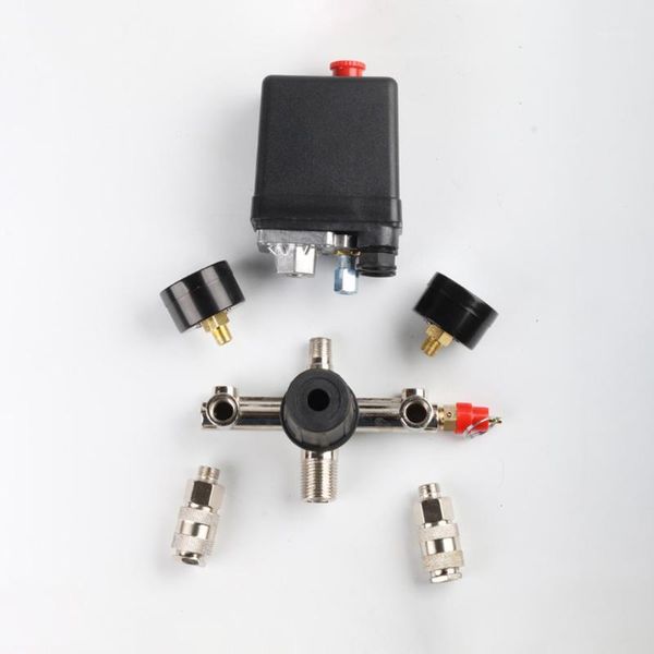 

quality air compressor pressure switch control valve 95-125 psi w/ bracket 220v assembly practical durable1
