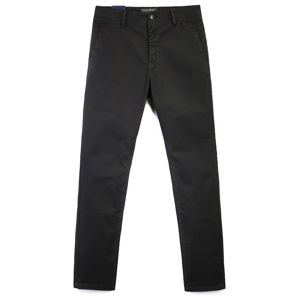 

2021 new of fine cotton men classic thin fashions male fitting long trousers quality men's clothing f43 fczy, Black