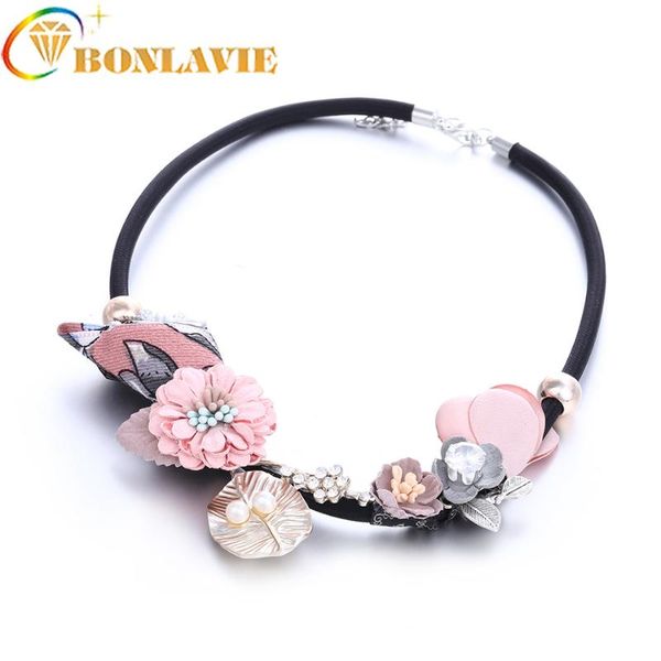 

2020 women necklace statement necklaces & pendants flower and leaf necklace for women jewelry, Golden;silver