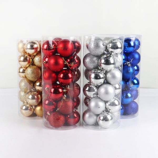 

ball party 24pcs christmas tree hanging balls ornaments decor xmas decorations for home happy new year gift navidad