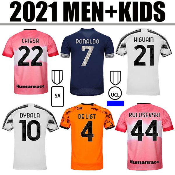 

soccer jersey 2020 2021 football shirt 4th de ligt 20 21 morata dybala ramsey men kids kit shirts, Black;yellow