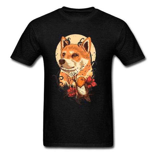 

sport stay wild nature dog birds funny t shirt greenland corgi dog men fashion print new t-shirt cotton tees ing