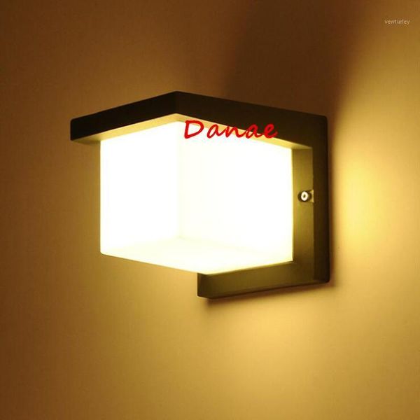 

wall lamp outdoor waterproof 10w led spotlight warm cold white garden yard lights ac85-265v lamps ce&rohs 2pcs yrank1