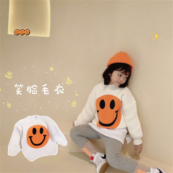 

korean children's new 2020 autumn t-shirt and winter versatile girl's thickened cartoon crew neck boy's sweater warm, Blue