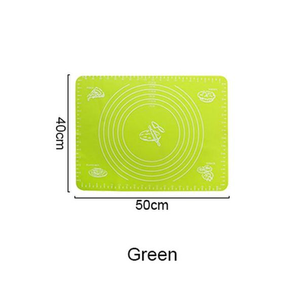 

thicken sile kneading dough mat scale non stick kitchen baking tool cake board large soft high temperature rolling dough pad h bbyczv