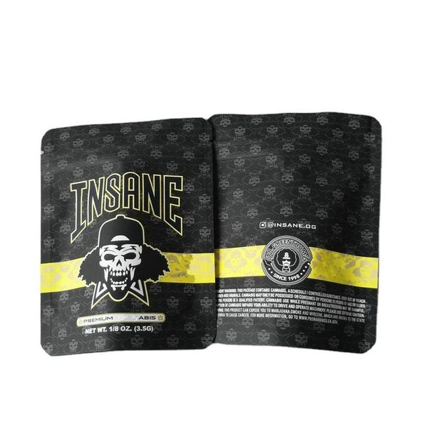 

безумной bag 3.5g smell proof сумка vape упаковка для сухой травы испарителя майларового zipper bag dhl free bbyase xmh_home