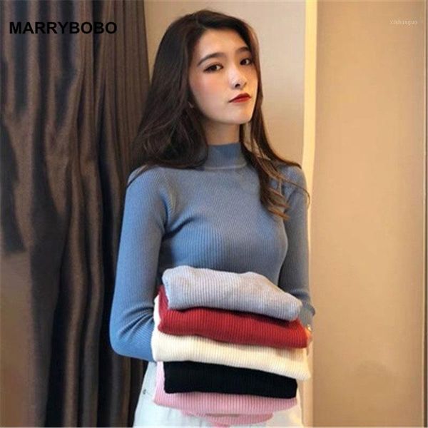 

2020 autumn winter knitted sweater korean slim turtleneck jumper casual long sleeve high elasticity pullovers1, White;black