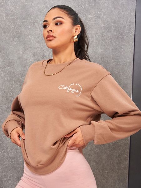 

letter graphic drop shoulder pullover e7hs#, White;black
