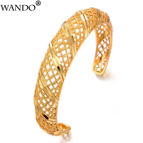 

wando 1pcs gold color dubai bangles for women ethiopian bracelets bangles middle east wedding jewelry african christmas gifts1, Black