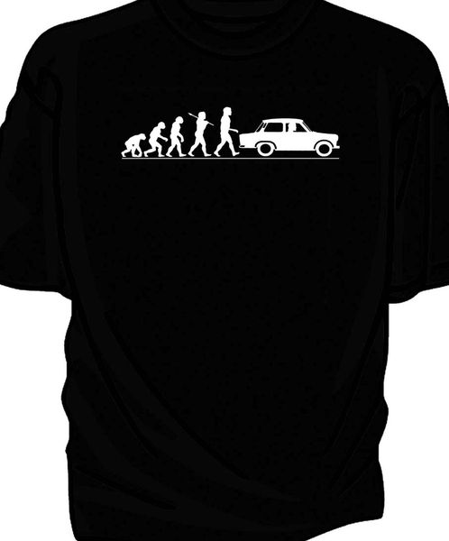 

t-shirt 2020 fashion men 'evolution of man' classic car t-shirt. trabant casual tee sport hooded sweatshirt hoodie