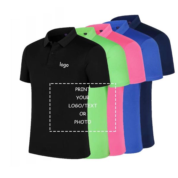 

diy logo polo shirt custom printed logo design man's summer for work diy your own short sleeve polo collar shirts bbynfr lg2010