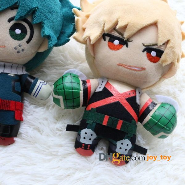 

15cm my hero academia plush toy stuffed doll figure pendant charm keys chain midoriya izuku bakugou katsuki todoroki s
