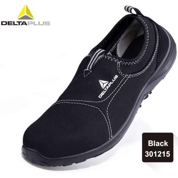 

deltaplus safety shoes summer breathable labor shoes steel toe cap lightweight work anti-smashing protective footwear y200915, Black;brown
