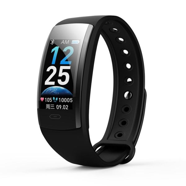 

qs90 plus 096 inch tft hd color screen smart bracelet ip67 waterproof support call reminder heart rate monitoring blood pressure monitoring