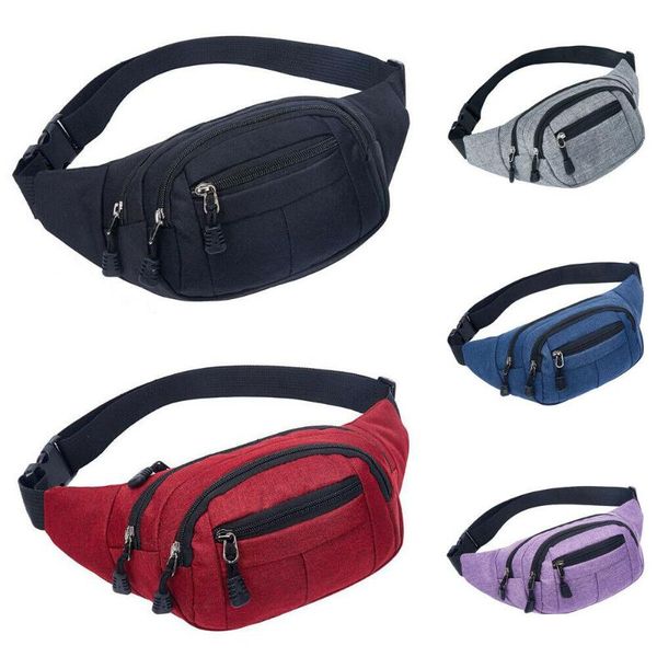 

men women outdoor waist bum bag fanny pack belt money pouch wallet travel hiking storage bag