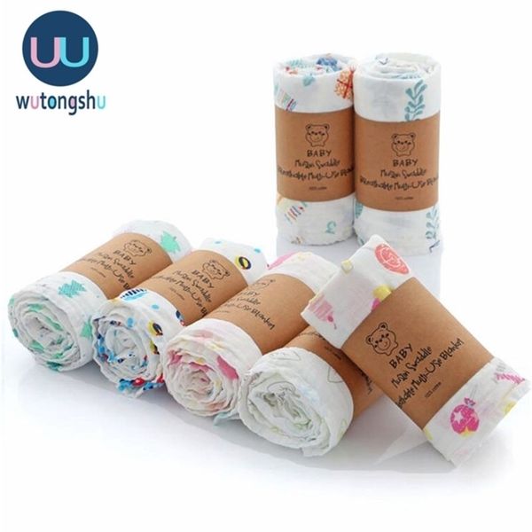 

organic cotton baby swaddles soft newborn blankets stroller cover play mat bedding infant towel swaddle blanket y201009