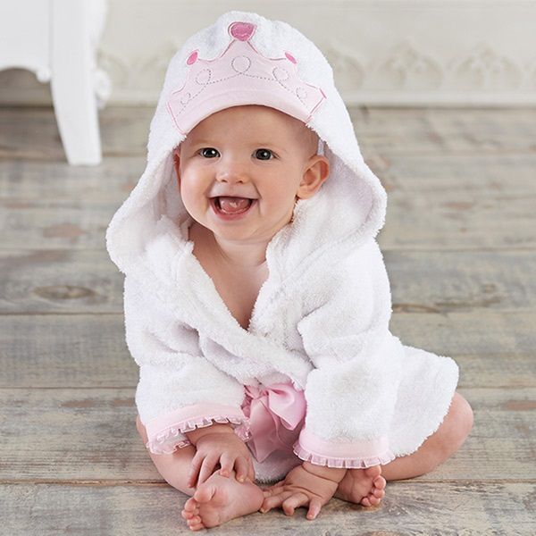 Недавно милое пальто животное младенец малыш детская девочка мальчика для баня с капюшоном с капюшоном
