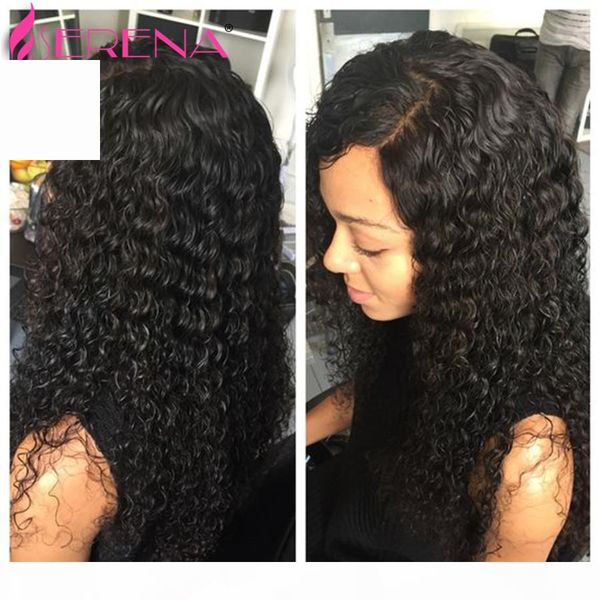 

pre plucked 360 lace frontal closure with bundles brazilian deep curly virgin hair with 360 lace band frontals deep wave 360 closure, Black;brown