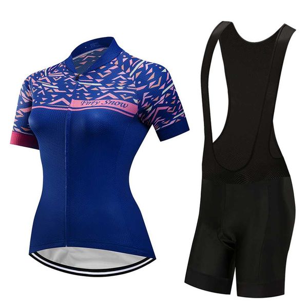 

racing sets summer cycling clothing women set 2021 fashion bike jersey bib short mallot ciclismo bicycle clothes ladies uniform sport dress, Black;blue