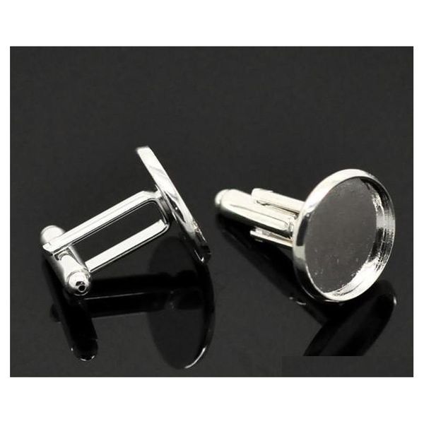 

cufflink size14mm shipping, sterling silver cufflink base, cufflink blank, cxnph