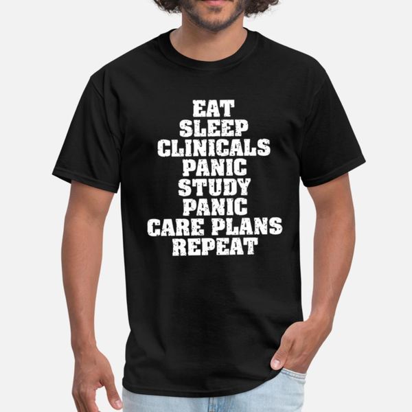 

eat sleep clinicals panic study panic care plans r designers graphic t shirt fun hiphop tracksuit hoodie sweatshirt