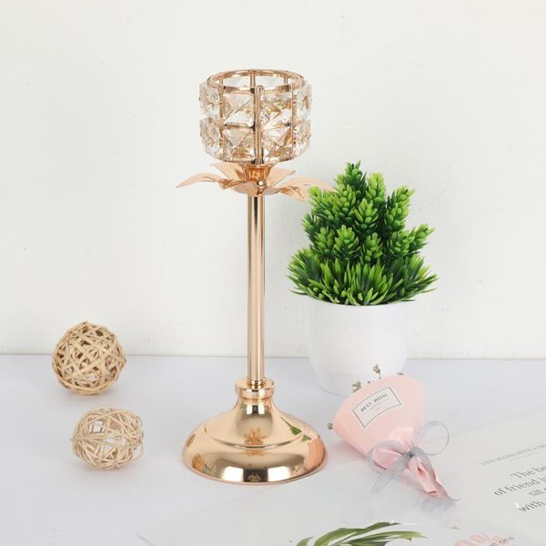 

imuwen crystal candle holder delicate candle stand table candlestick for gift home decoration1