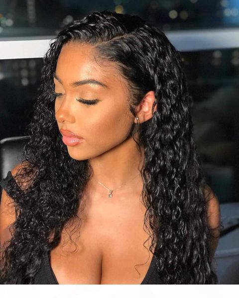 

human hair wig brazilian virgin hair 360 lace frontal wig pre plucked natural hairline glueless curly hair wig swiss lace for women, Black;brown