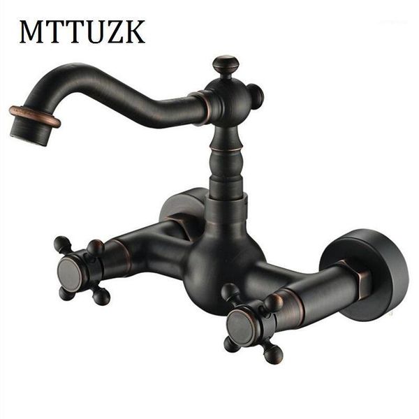 

bathroom sink faucets mttuzk faucet oil bubed copper for and cold water tap double handle hole washing basin1