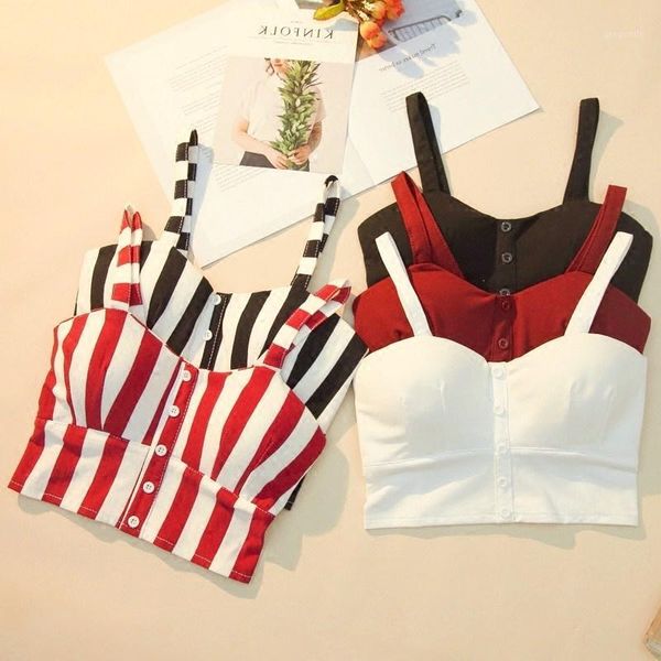 

crop cami tank women female slimming movement striped women cropped tank elasticity feminino bustier1, White