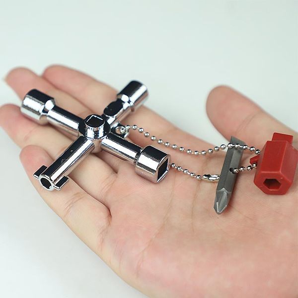 

multi-functional electric control cabinet triangle key wrench elevator water meter valve square hole new2020