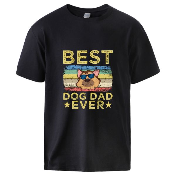 

dog dad ever print male sleeve black tee fashion anime cat print streetwear casual loose hooded sweatshirt hoodie men t shirt